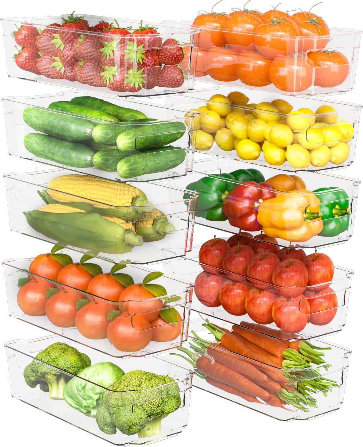 Stackable Fridge Organiser Bins