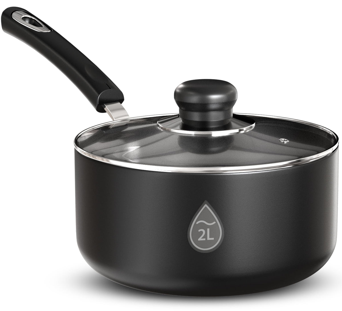 Non-Stick Saucepan with Glass Lid
