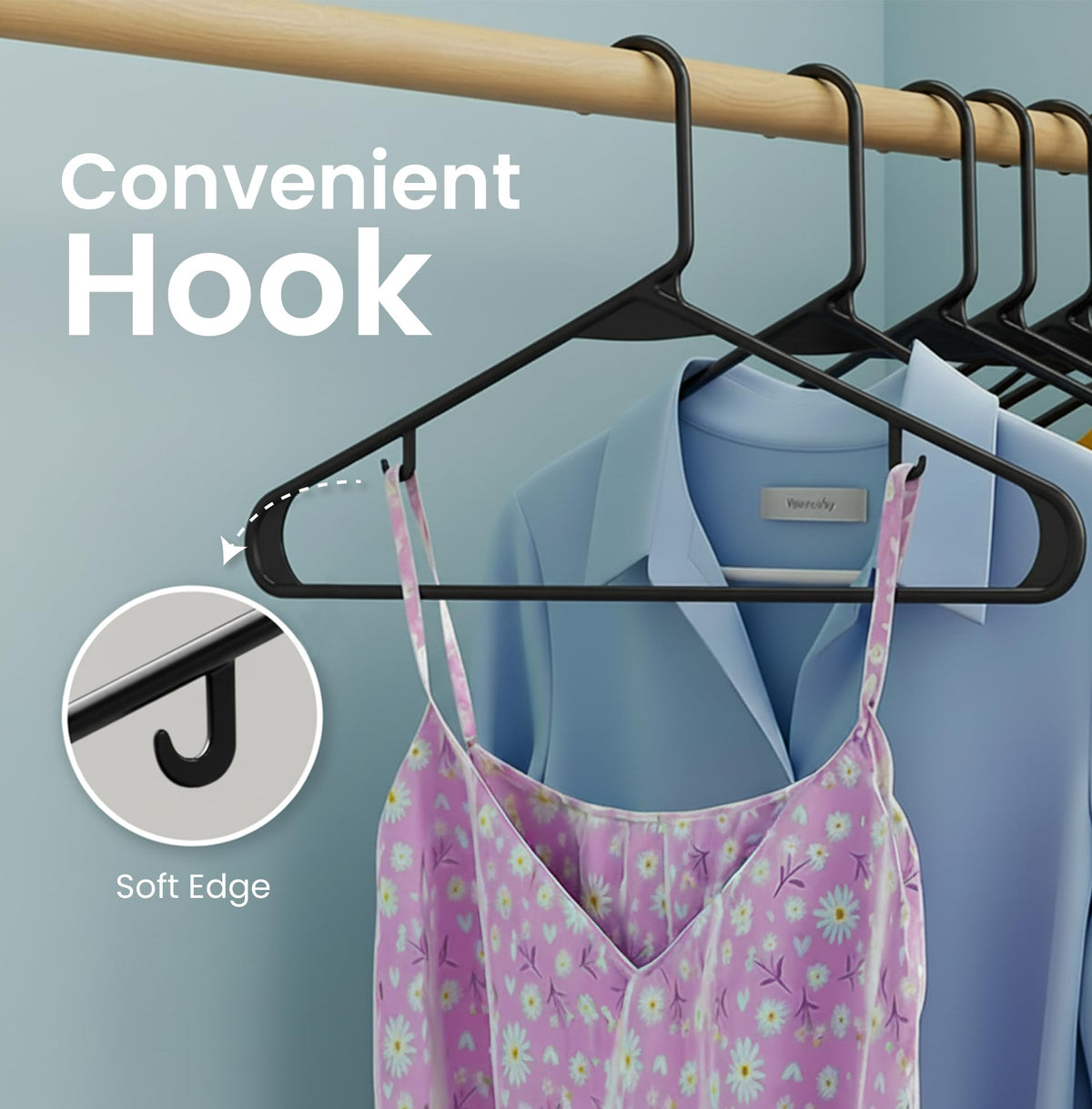 Plastic Clothes Hangers with Hooks