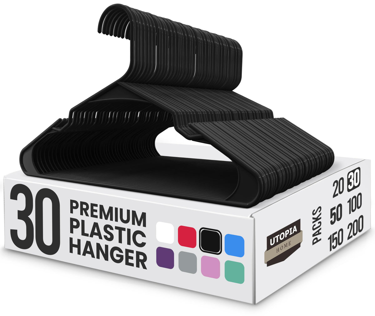 Plastic Clothes Hangers with Notches