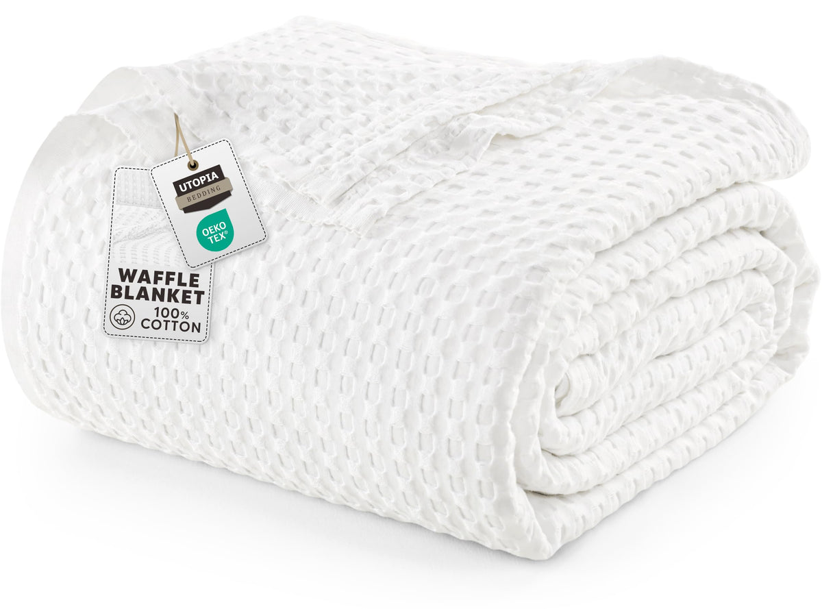 Pure Cotton Waffle Blanket