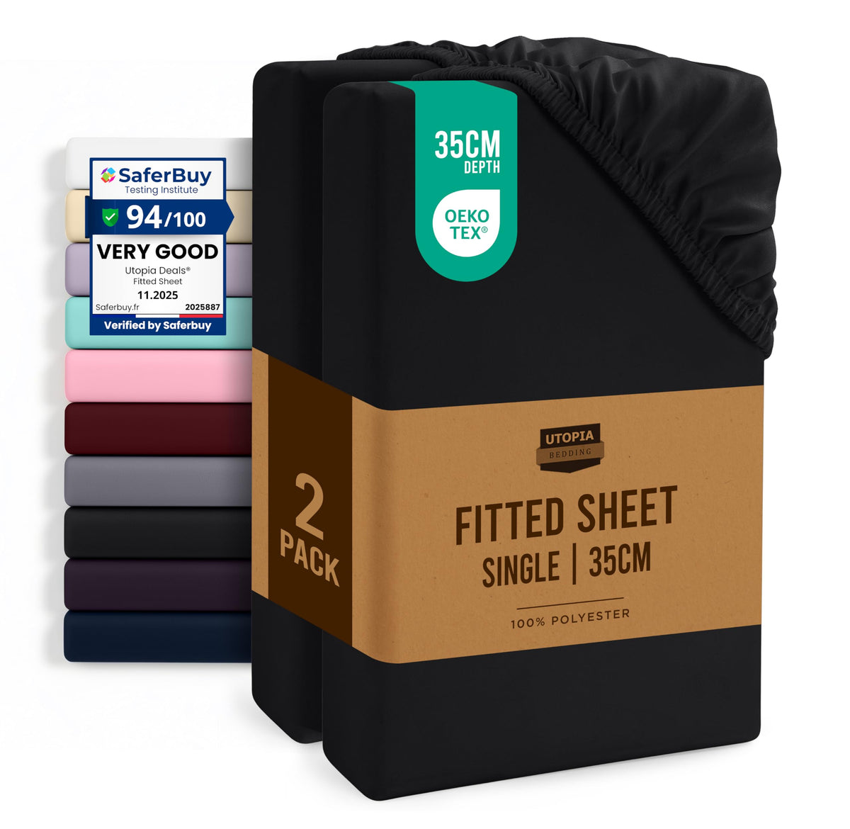 Everyday Soft Fitted Sheet - Multipack