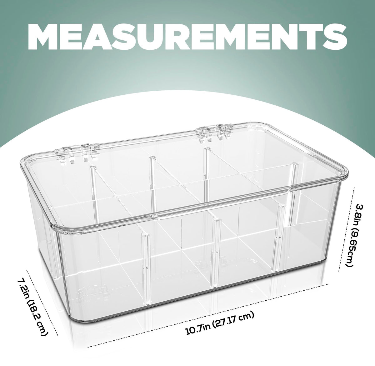 Tea Bag Organiser Box with Lid