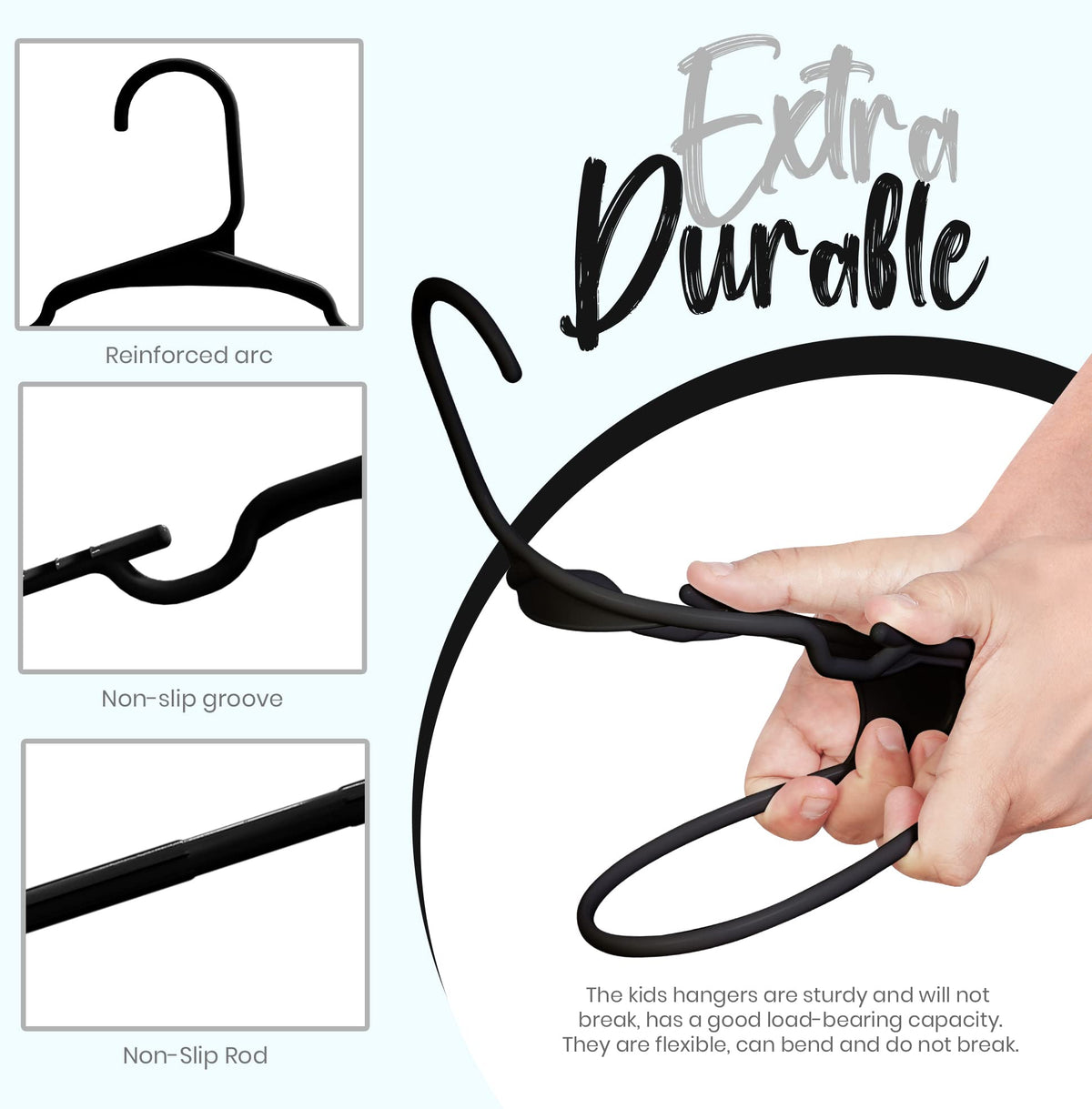 Kids' Plastic Clothes Hangers