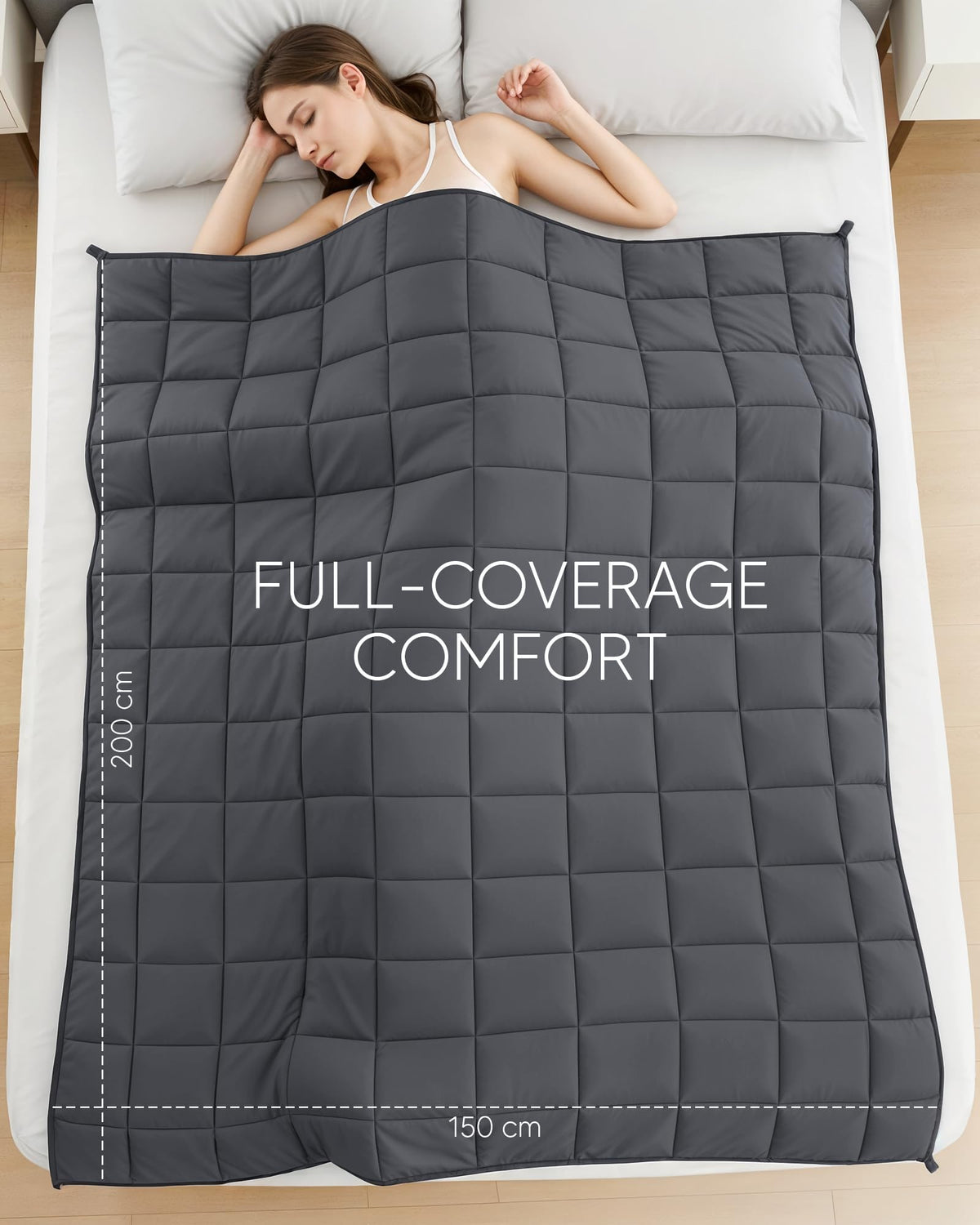 Quilted Glass Bead Weighted Blanket