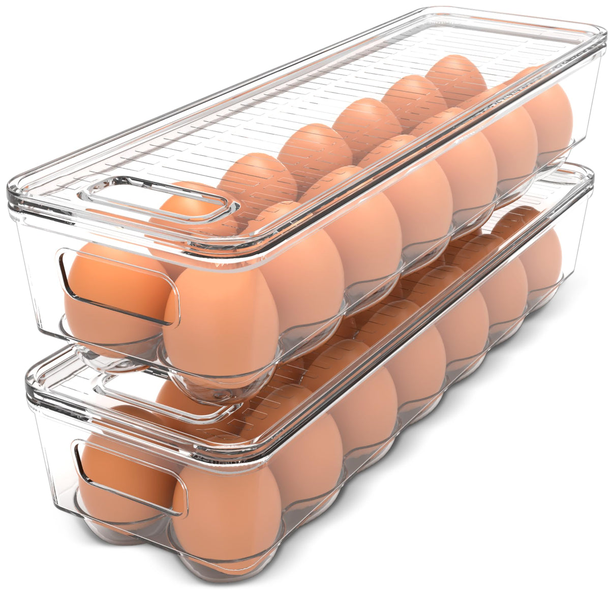 Stackable Fridge Egg Tray with Lid