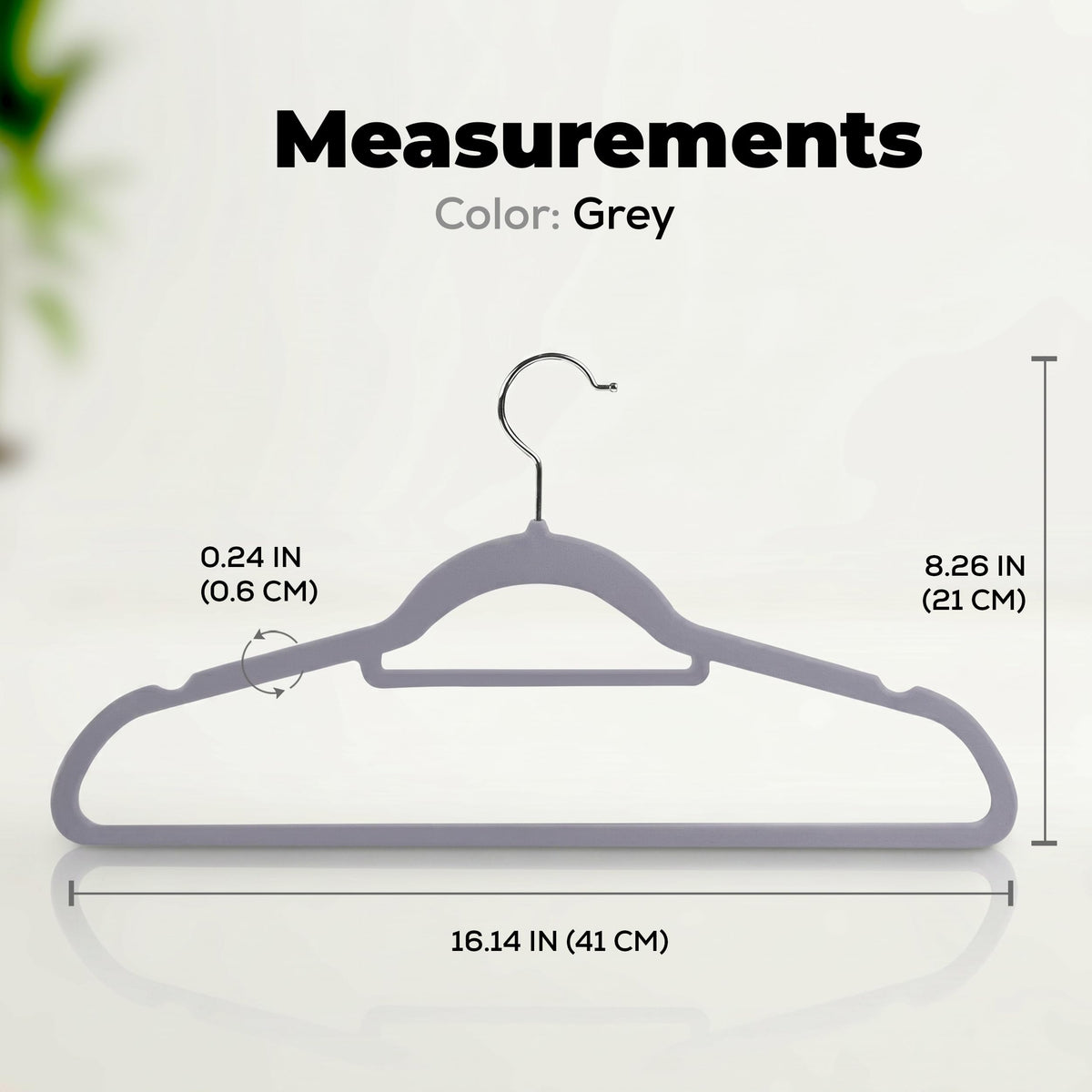 Velvet Clothes Hangers with Tie Bar