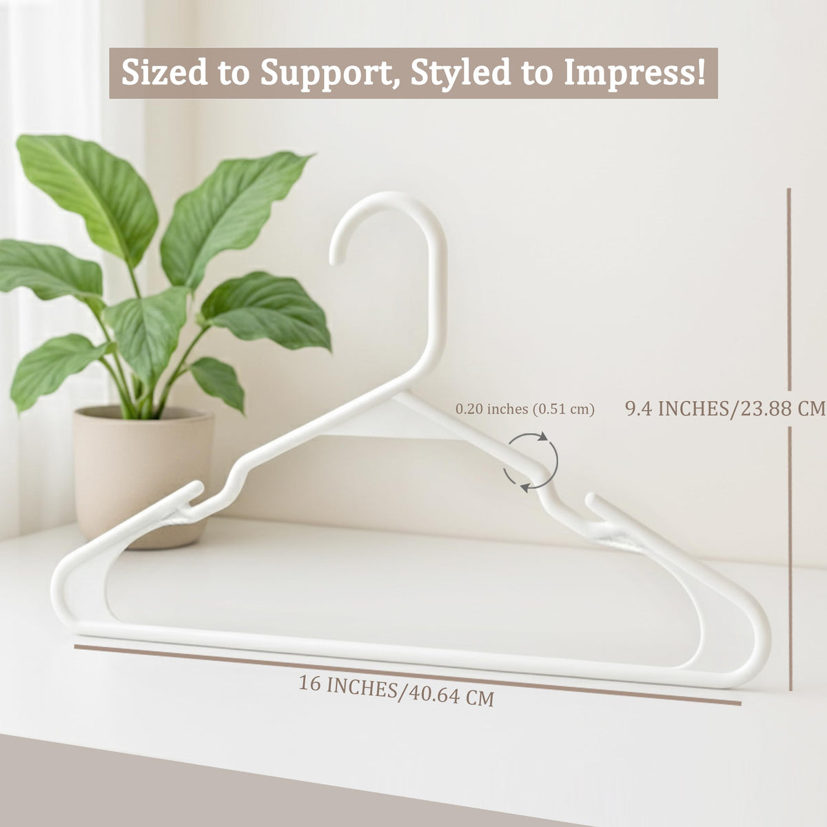 Plastic Clothes Hangers with Notches