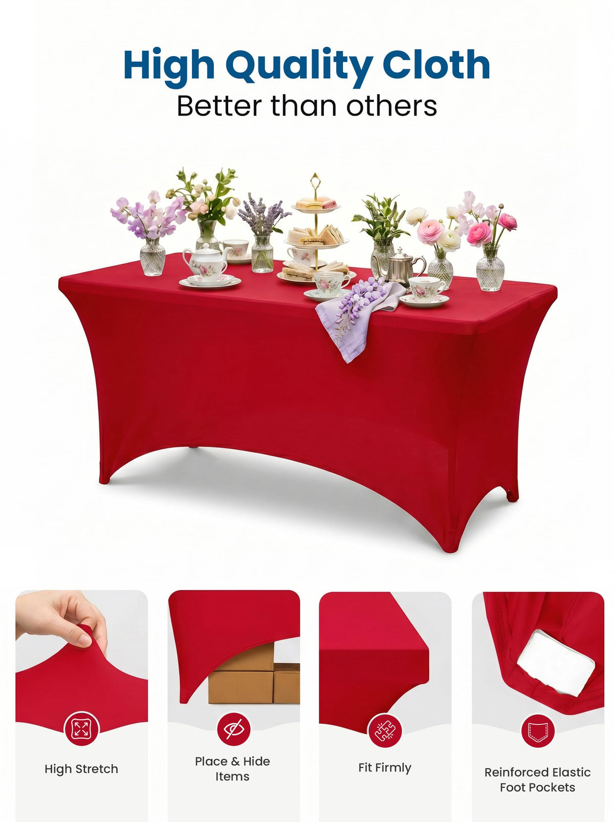Stretchable Fitted Table Cover