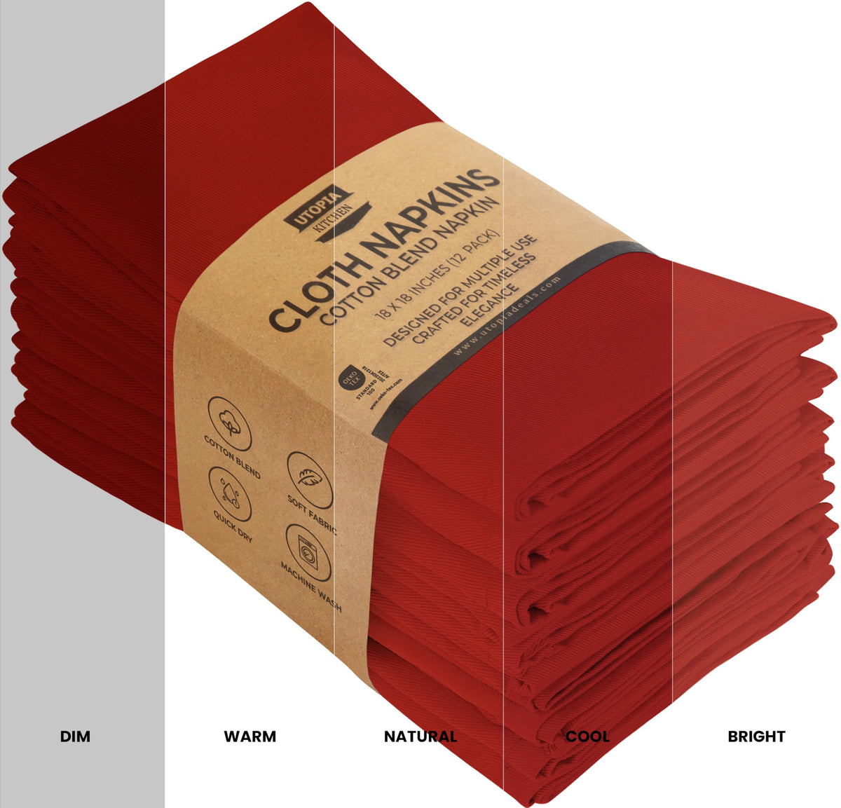 Cotton Blend Dinner Napkins