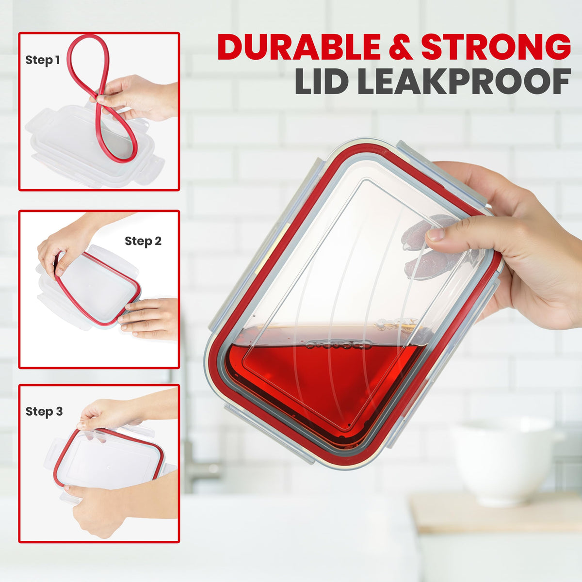 Leakproof Stackable Food Storage Containers