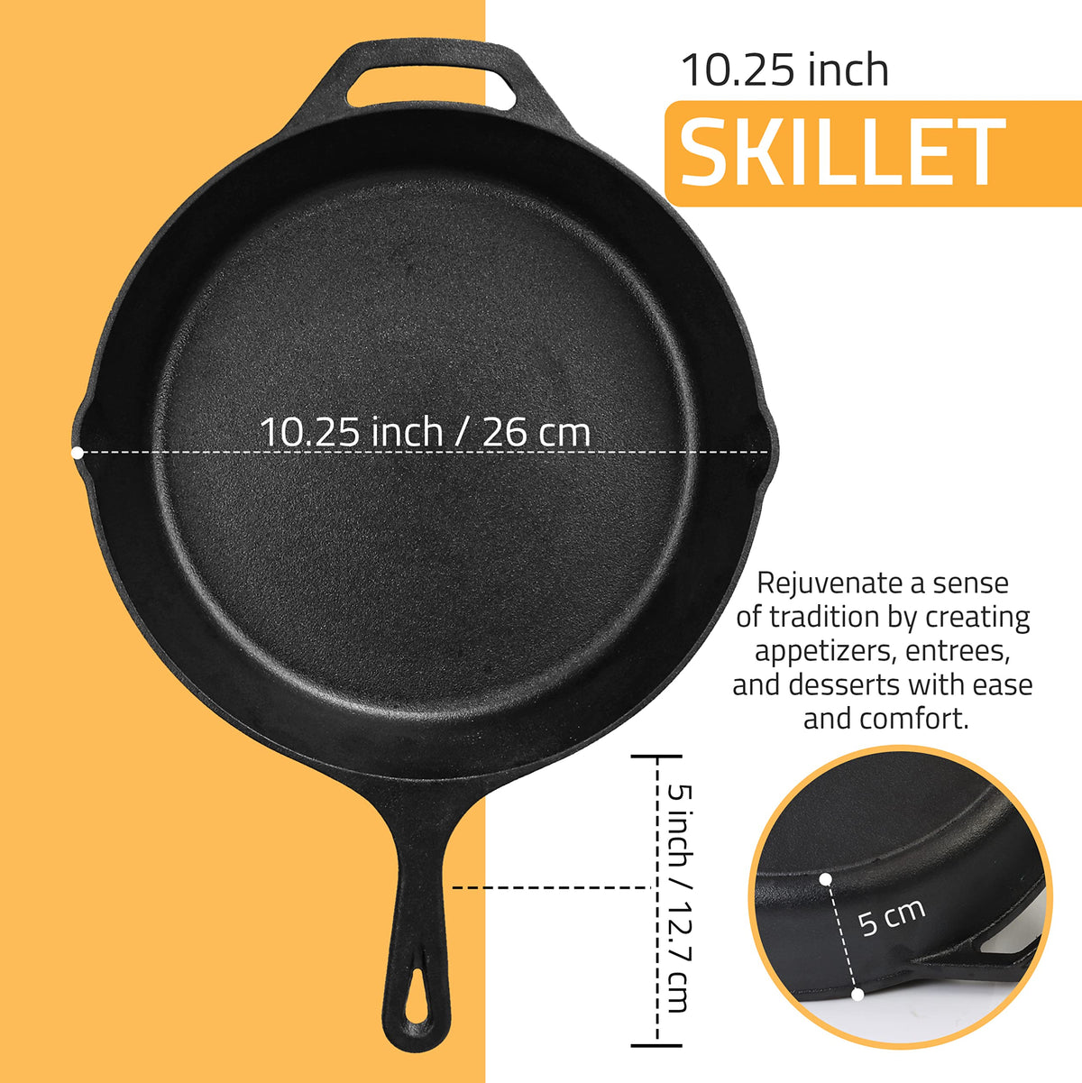 Pre-Seasoned Cast Iron Skillet