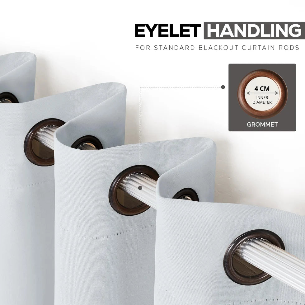Classic Blackout Eyelet Curtains