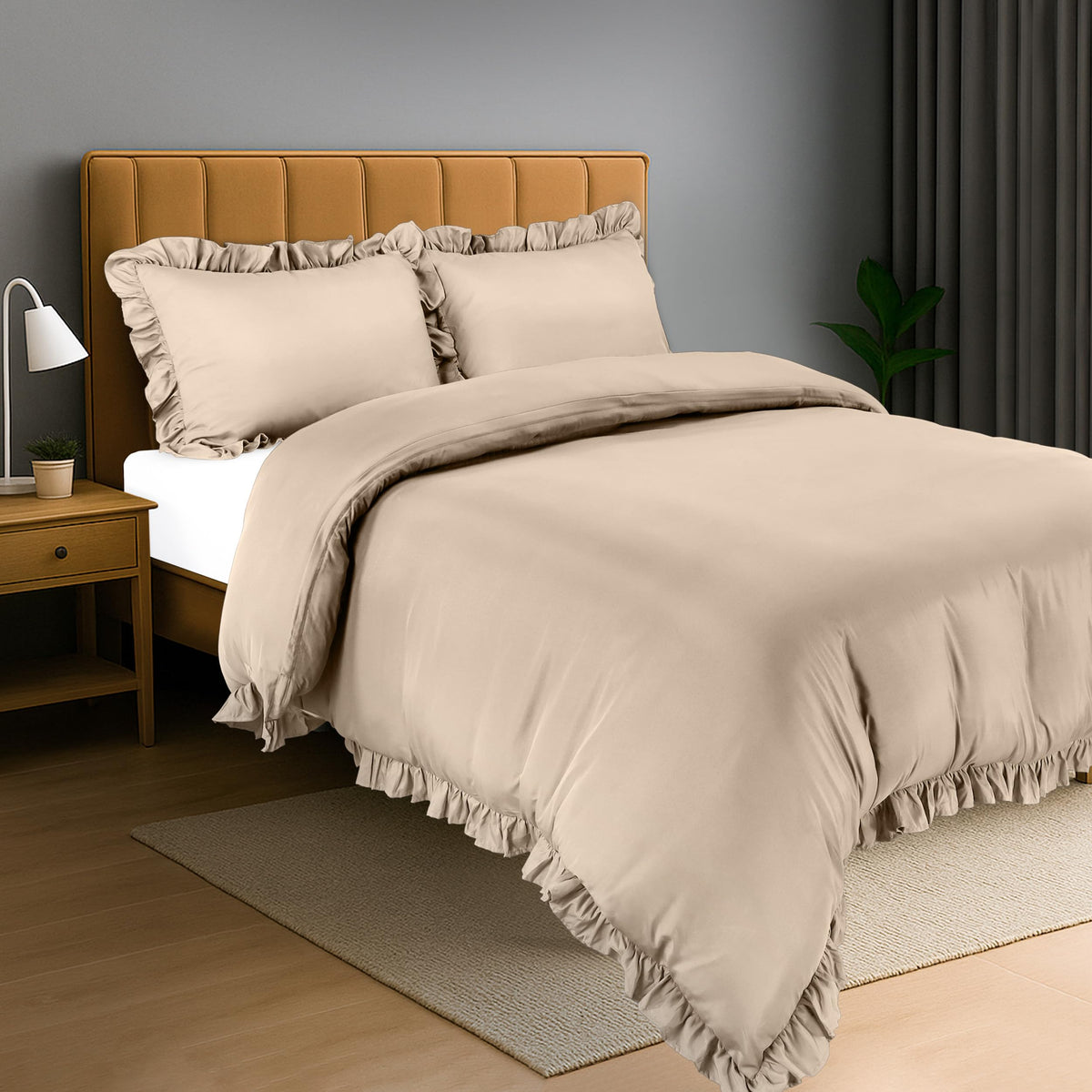 CottageCharm Ruffle Duvet Cover Set