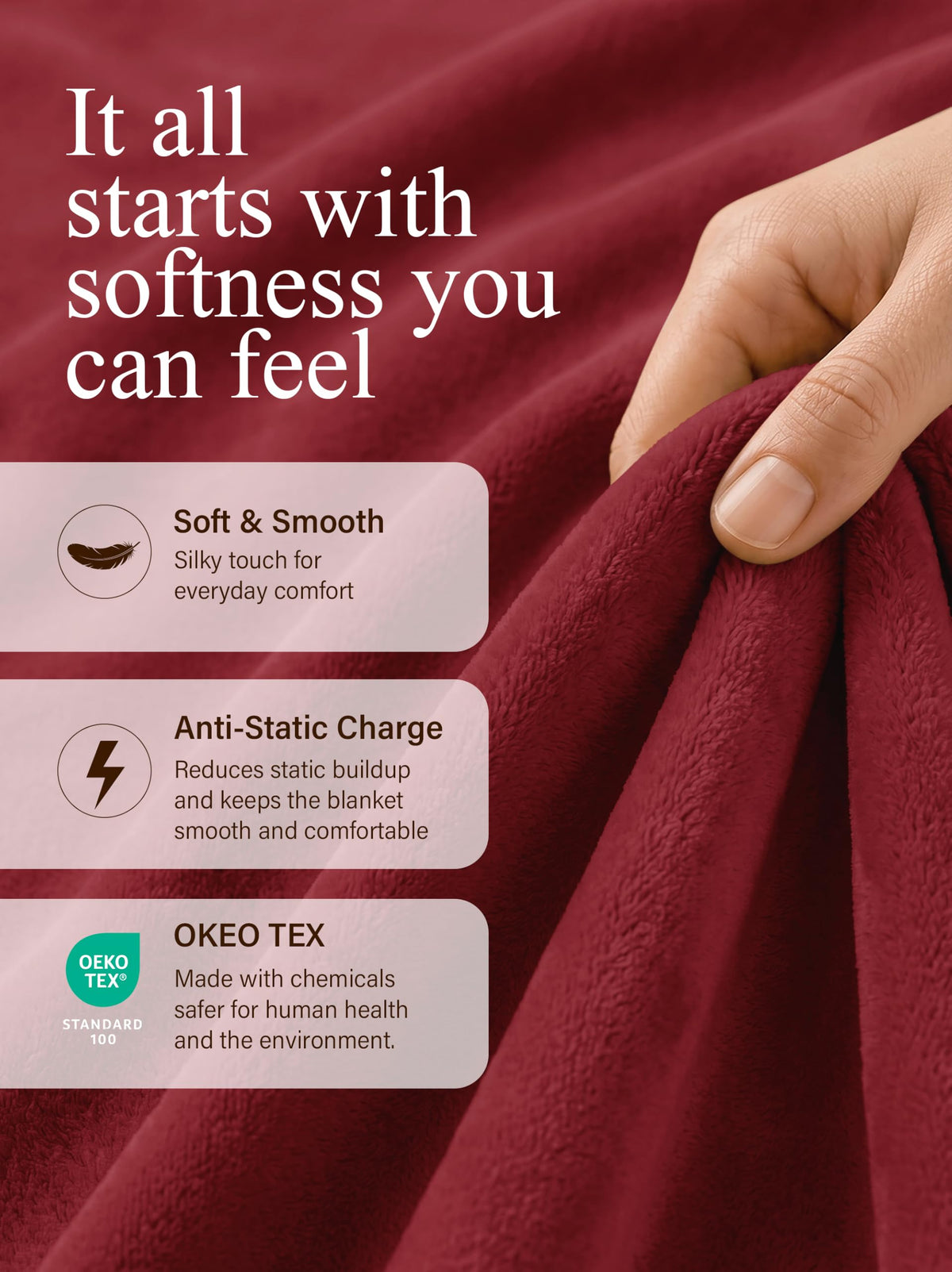 VelvetTouch Flannel Fleece Blanket