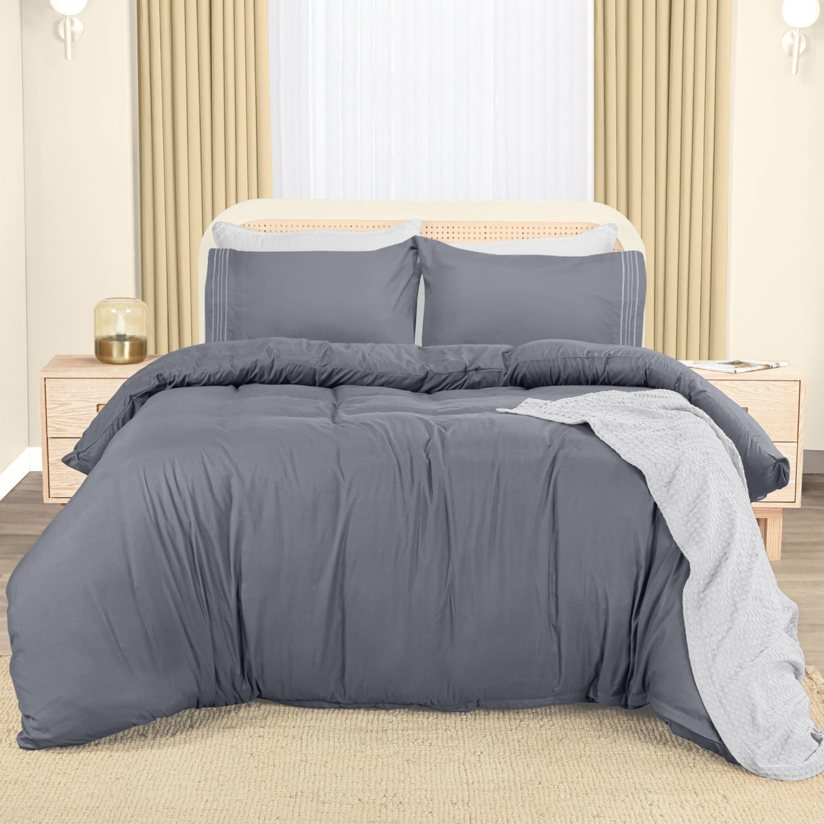 Fine Embroidery Duvet Cover Set