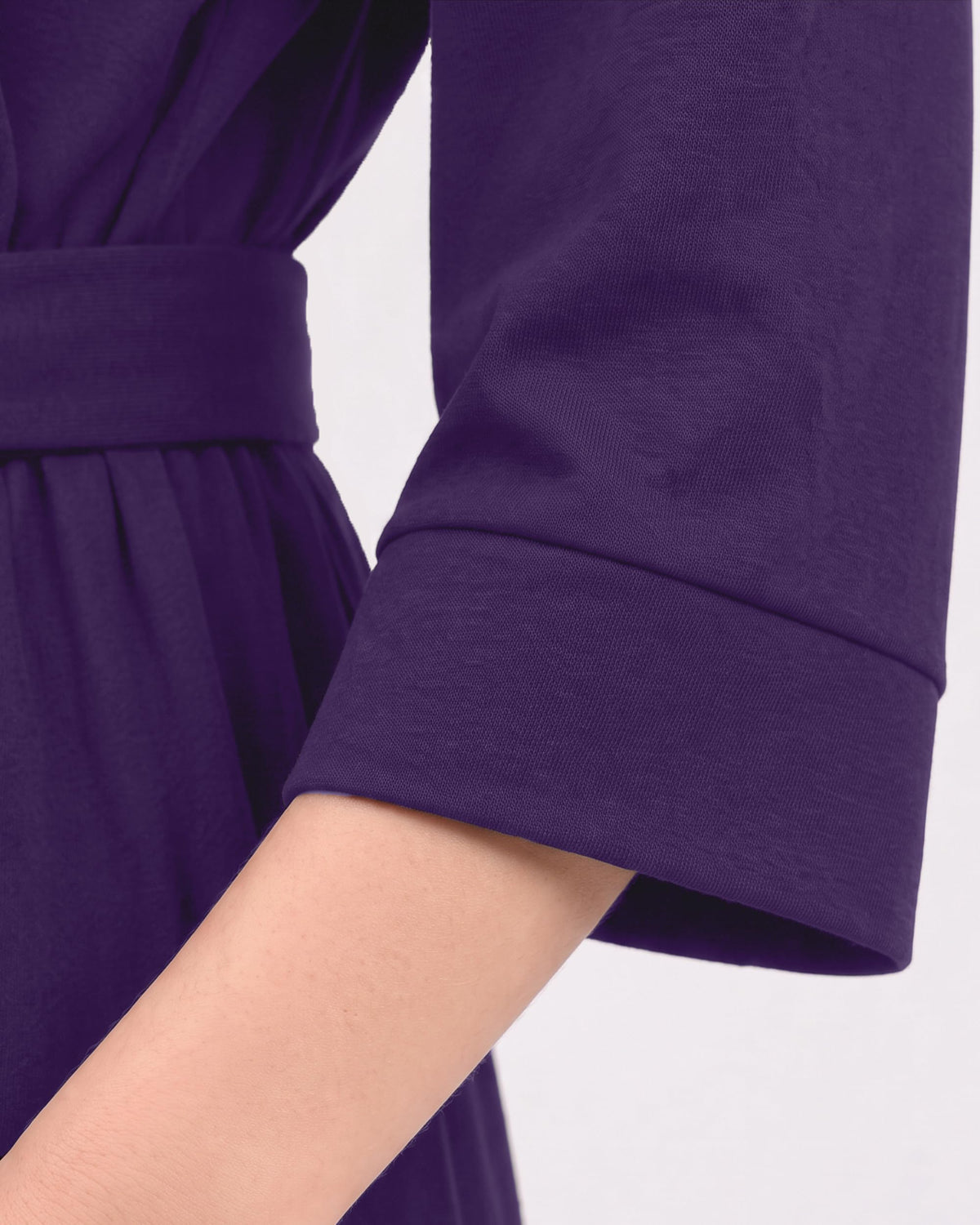 Women's Cotton-Blend Knit Bathrobe