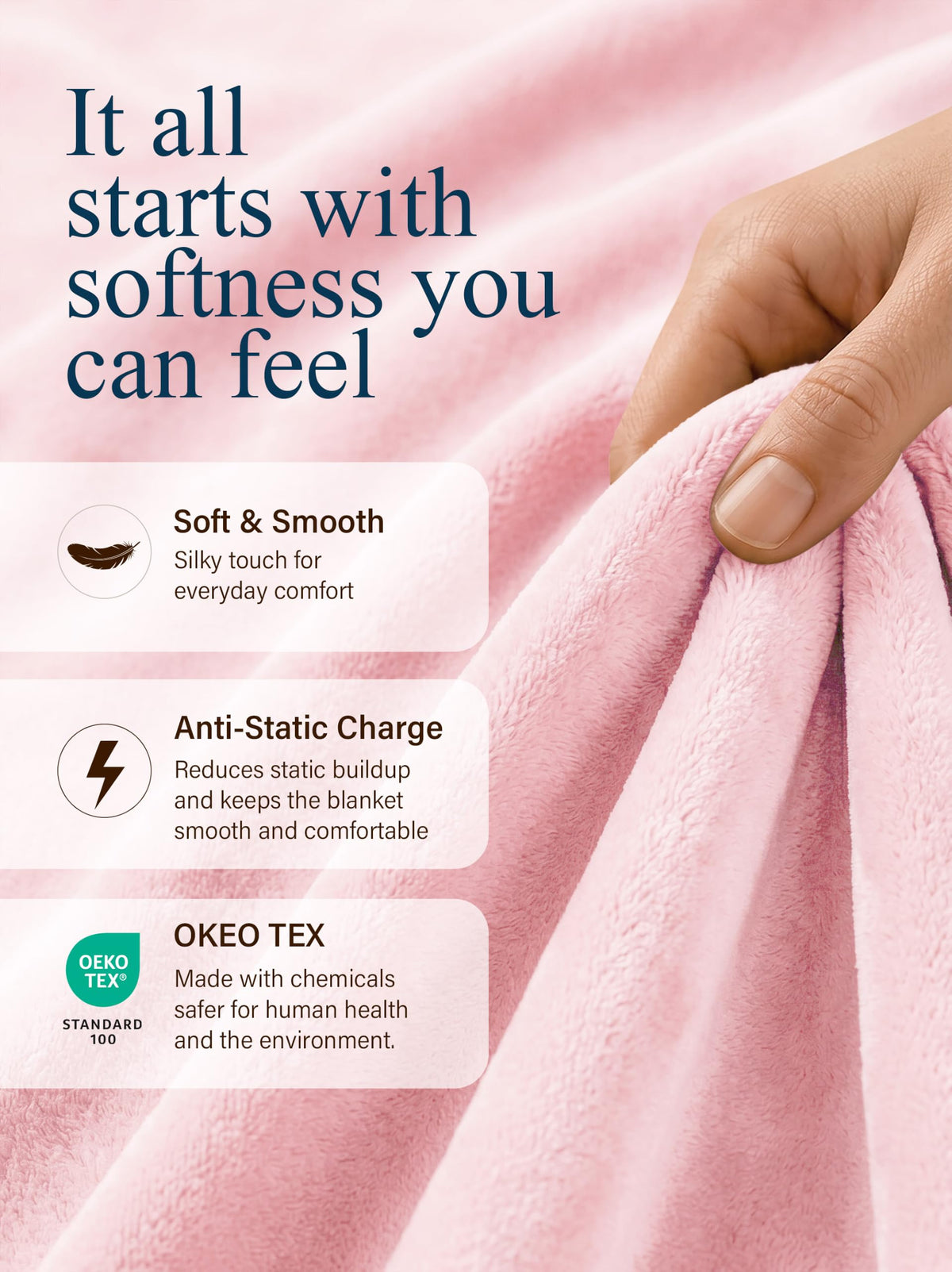 VelvetTouch Flannel Fleece Blanket
