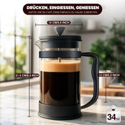 Heat-Resistant Glass Cafetière