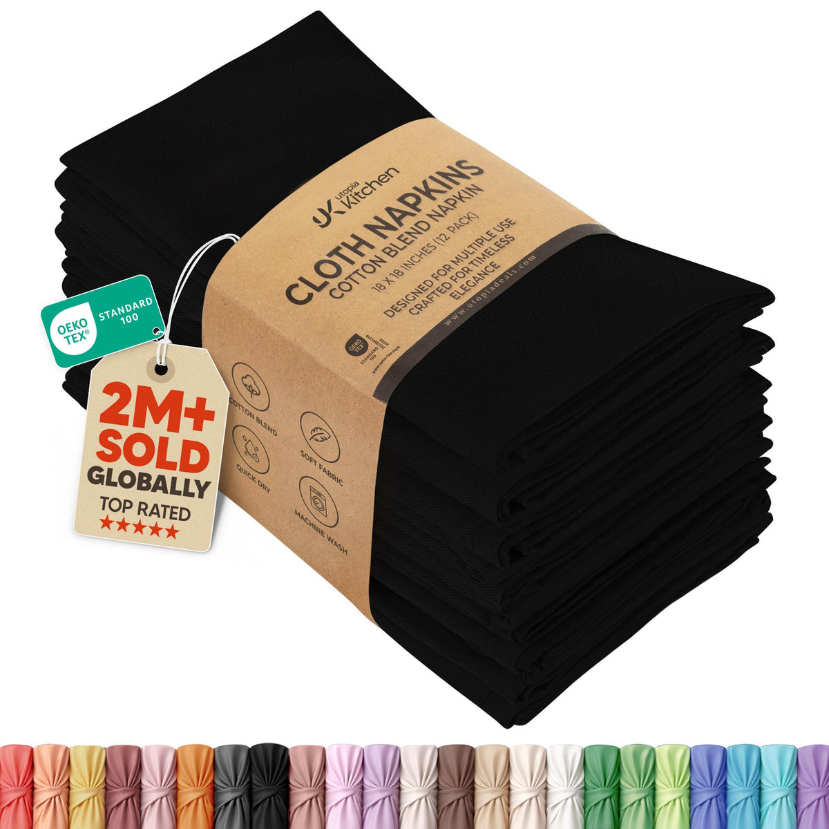 Cotton Blend Dinner Napkins