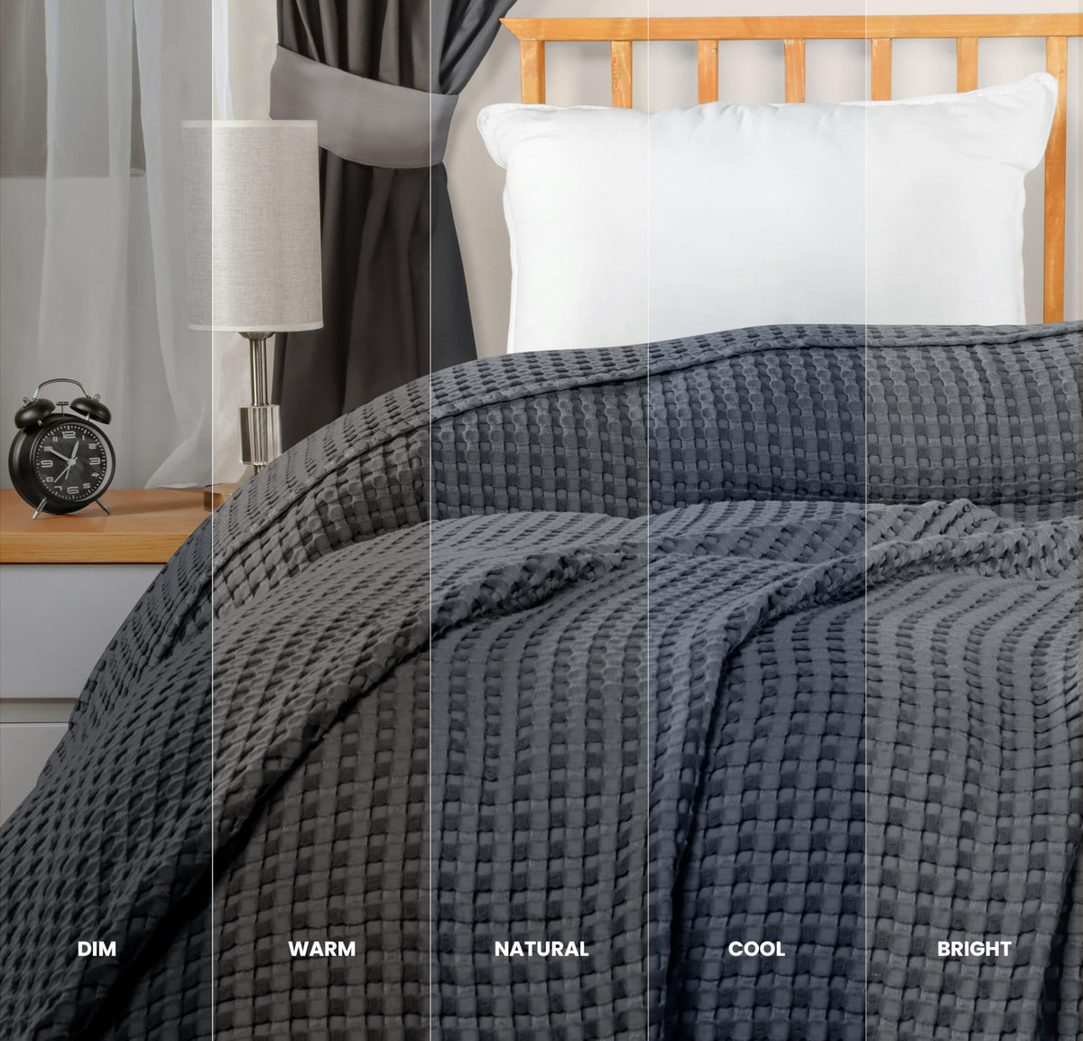 Pure Cotton Waffle Blanket