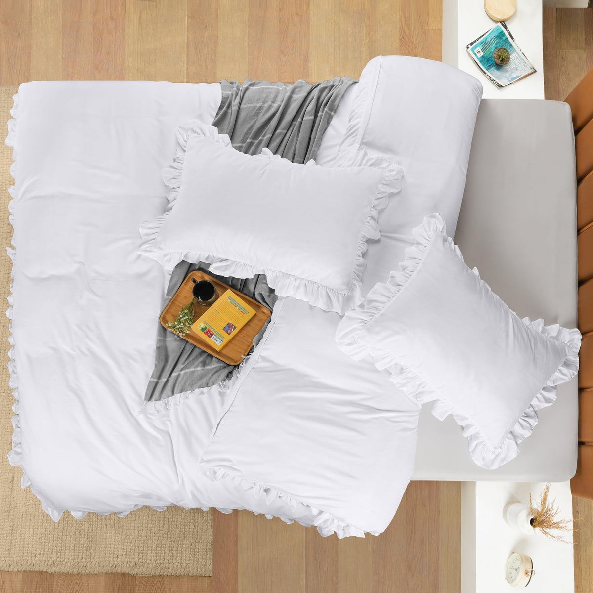 CottageCharm Ruffle Duvet Cover Set