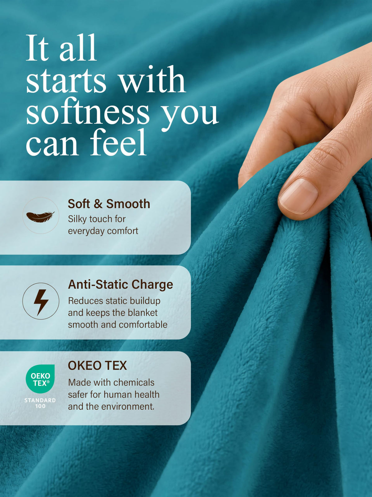 VelvetTouch Flannel Fleece Blanket