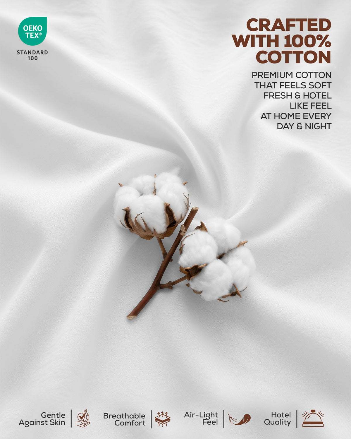 Breathable Cotton Fitted Sheet