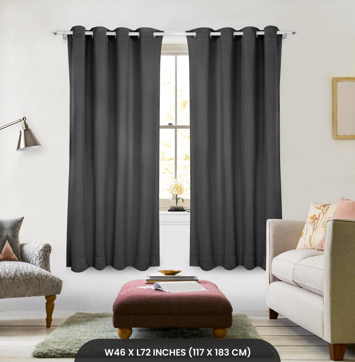 Classic Blackout Eyelet Curtains