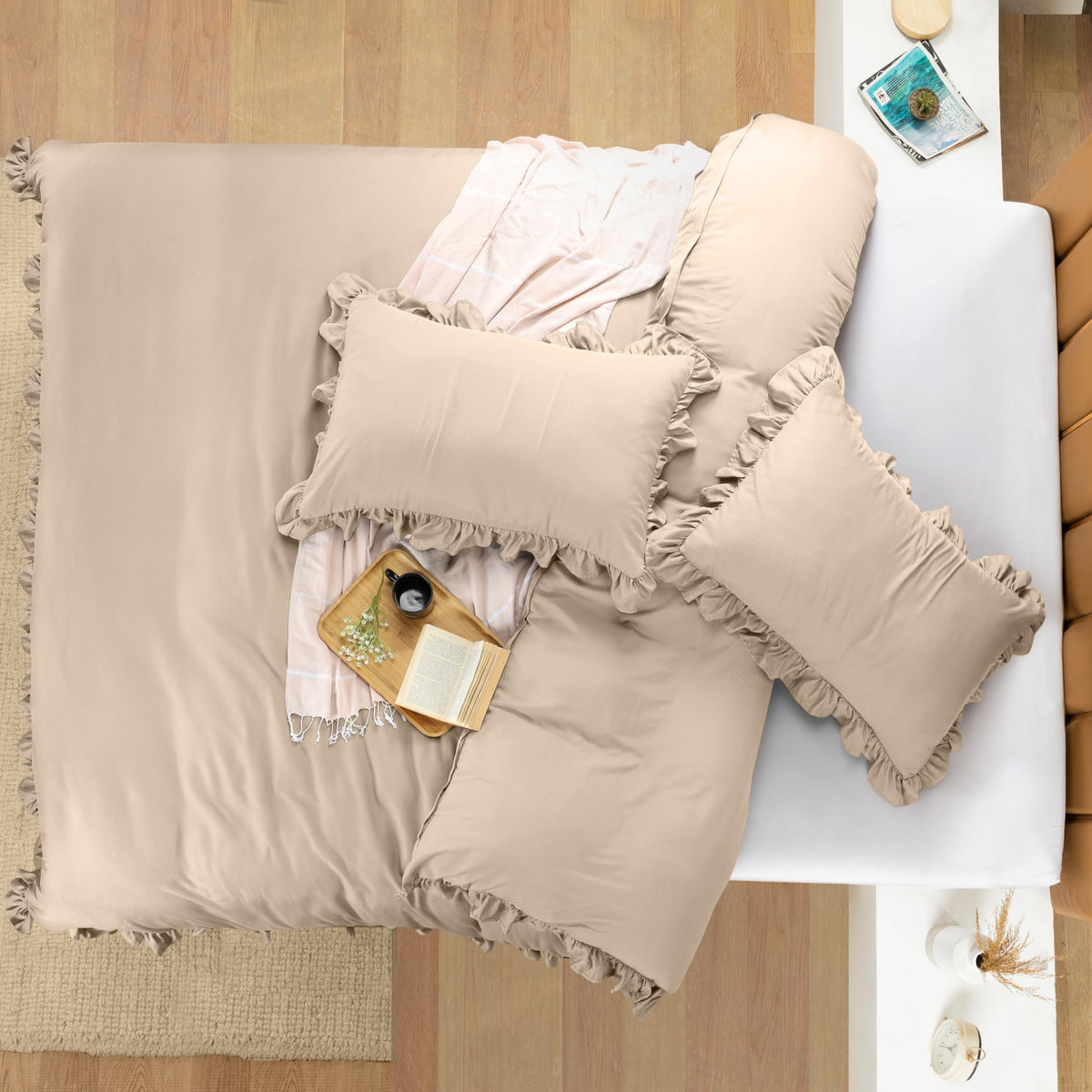 CottageCharm Ruffle Duvet Cover Set