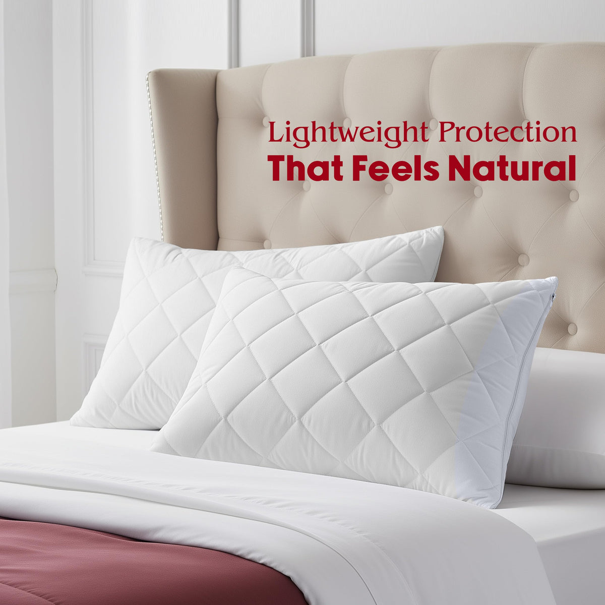 Quilted Pillow Protector Set