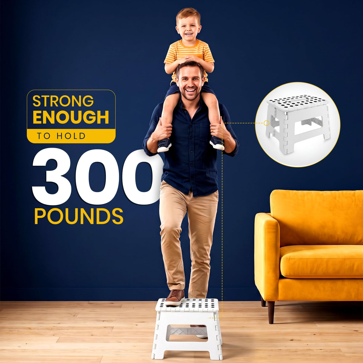 9-Inch Folding Step Stool