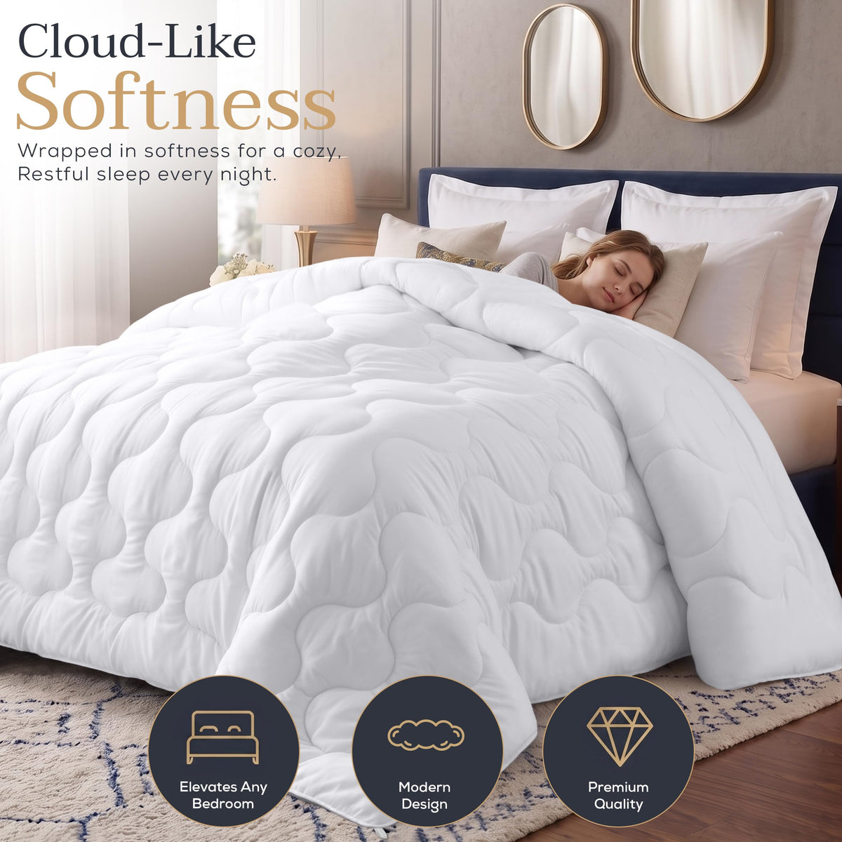 Winter Cloud-Stitched Duvet