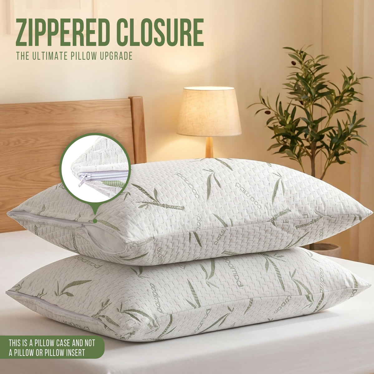 Zippered Pillow Protector Set