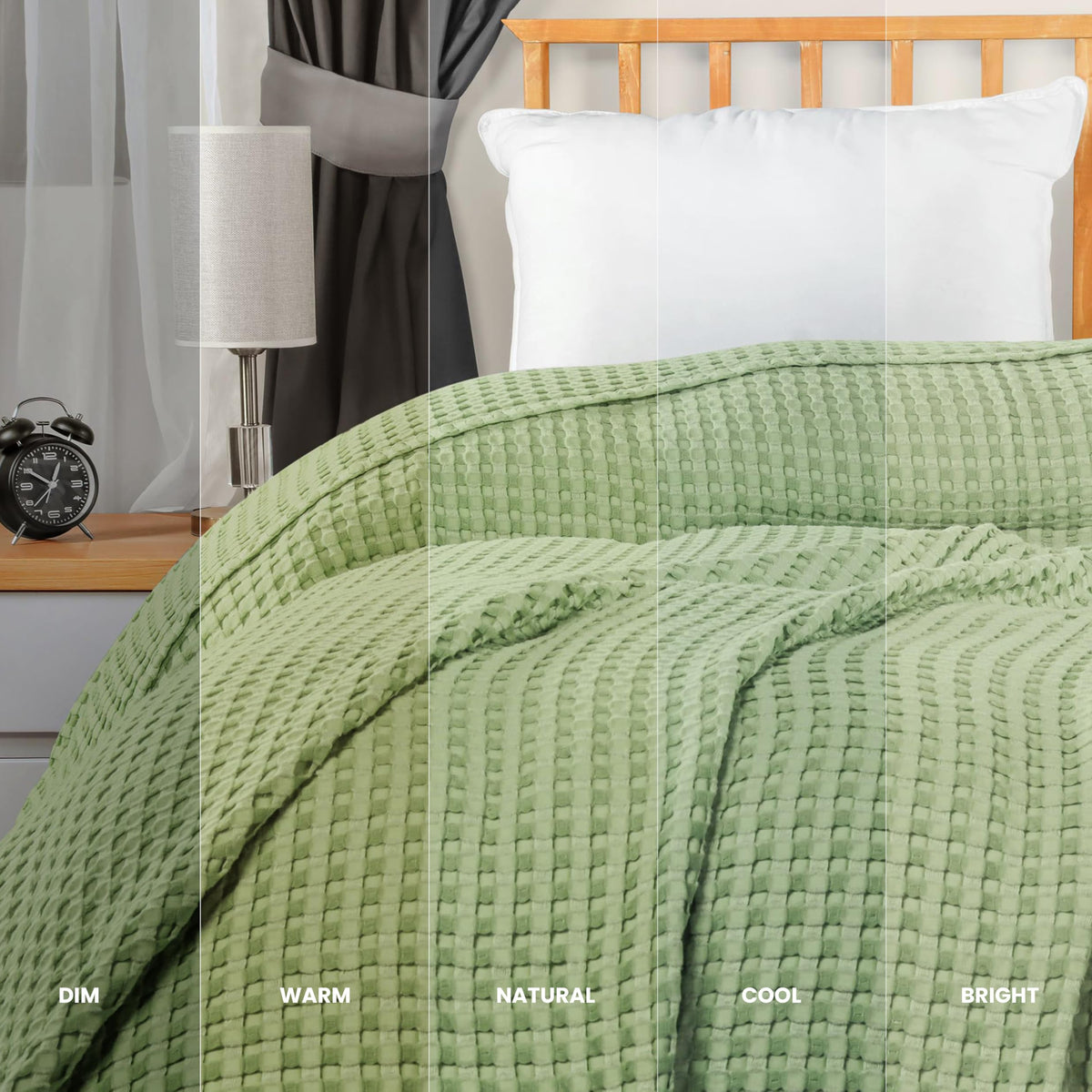 Pure Cotton Waffle Blanket