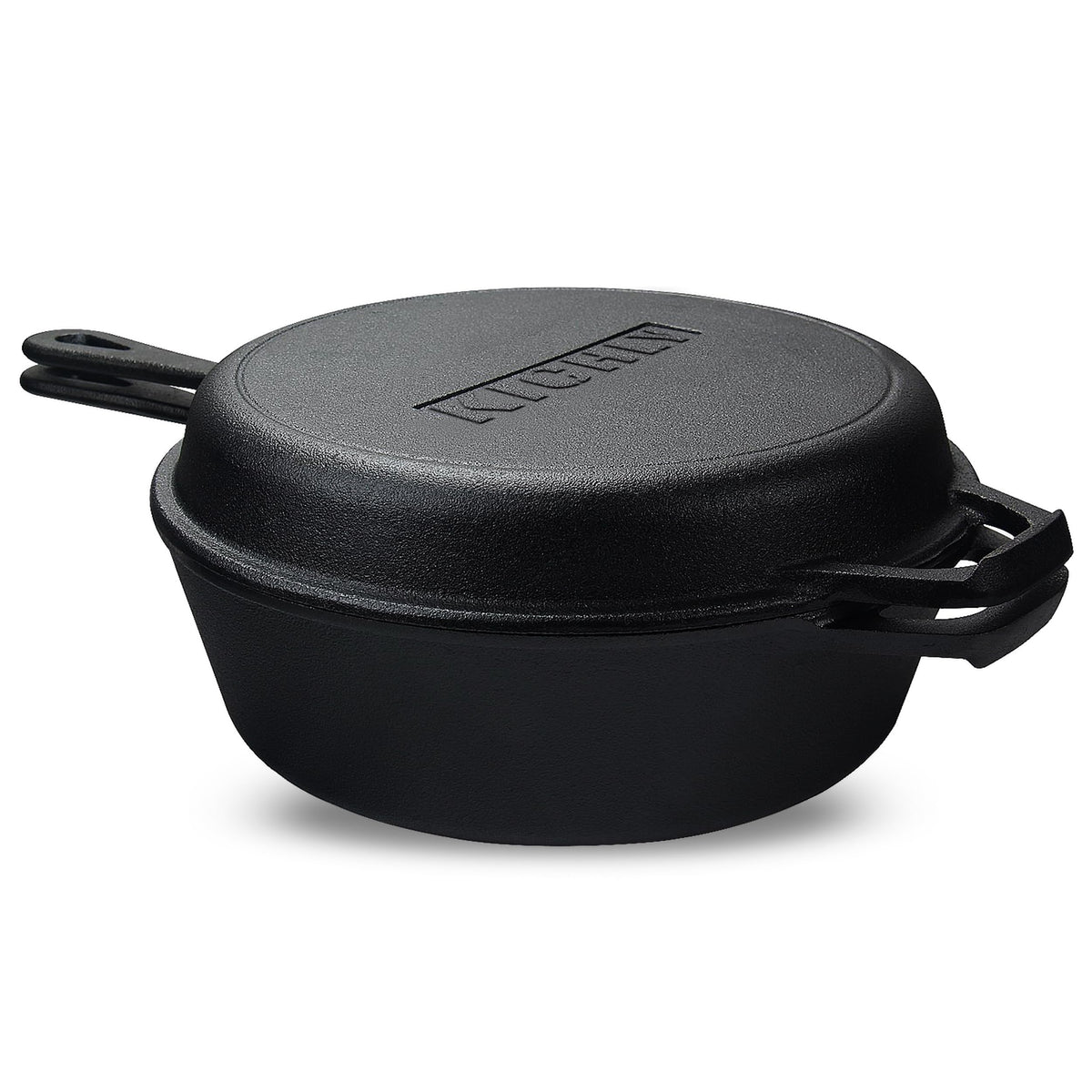 Pre-Seasoned Cast Iron Combo Cooker