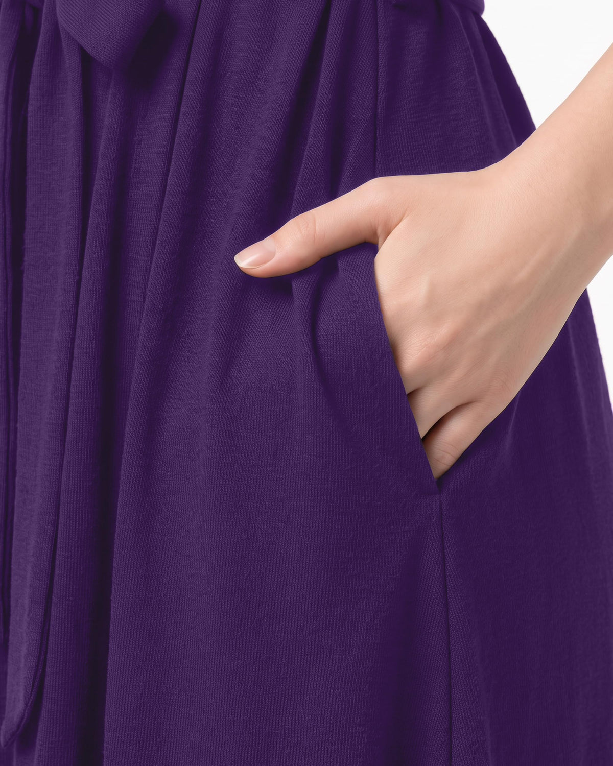 Women's Cotton-Blend Knit Bathrobe