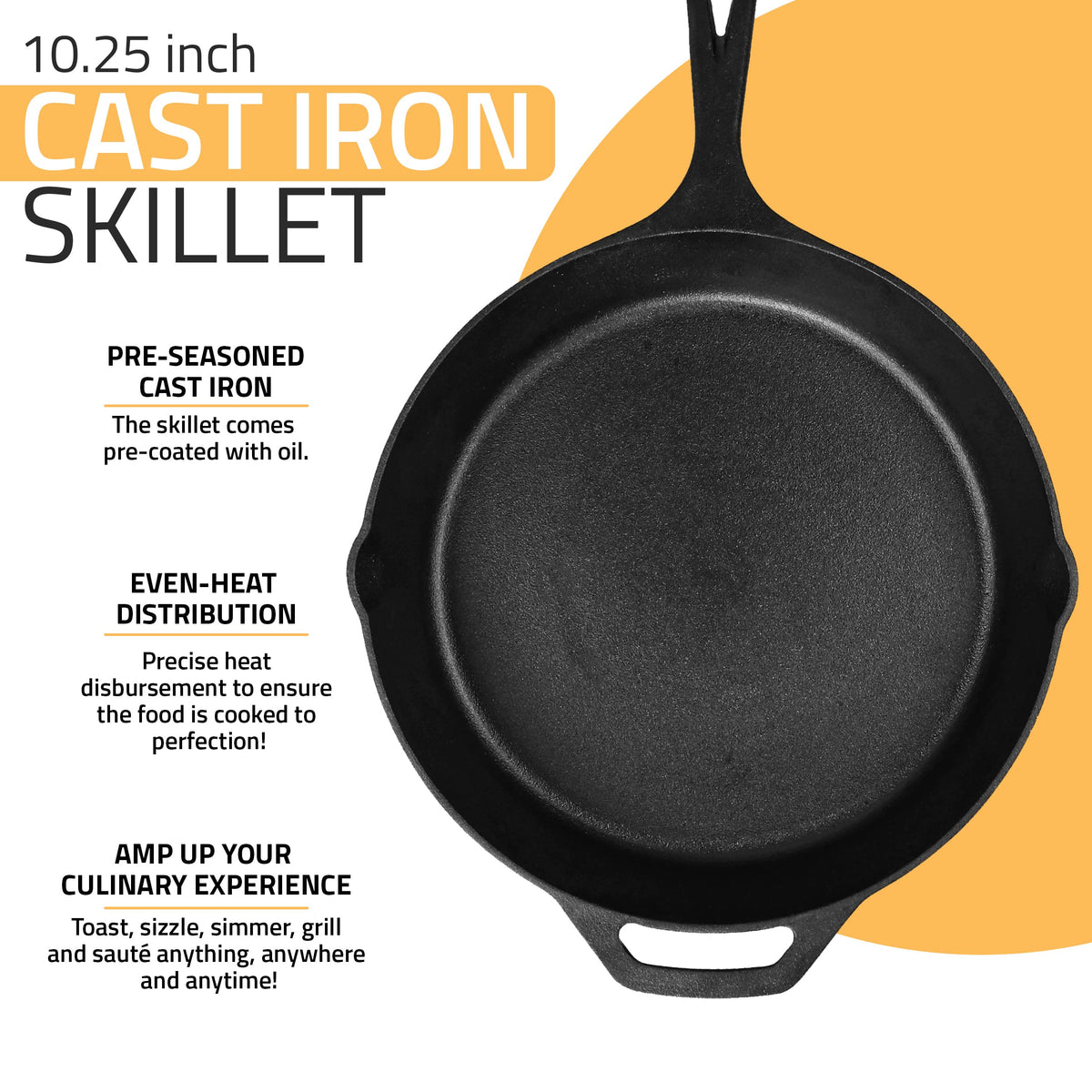 Pre-Seasoned Cast Iron Skillet