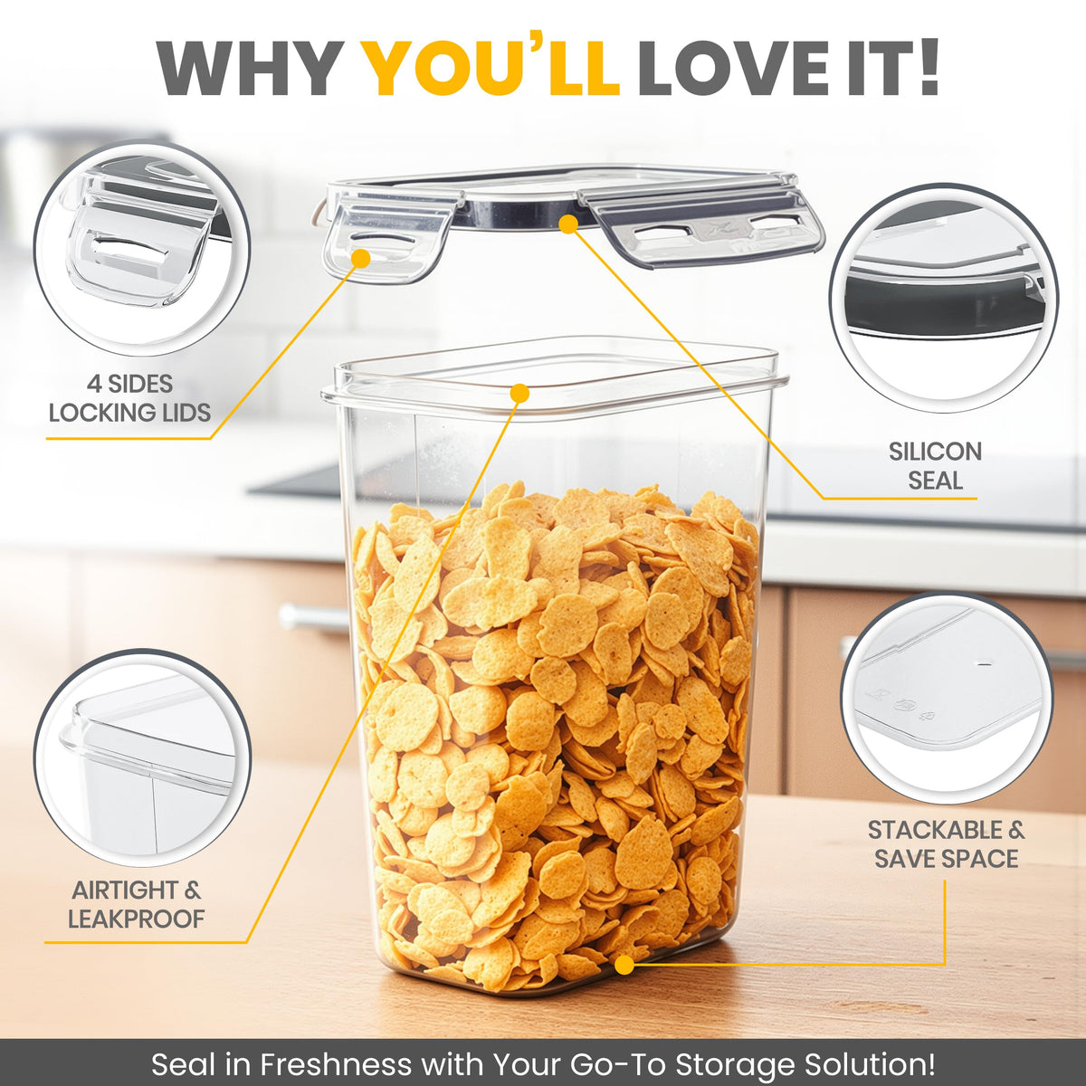Airtight Pantry Storage Containers