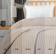 Pure Cotton Waffle Blanket