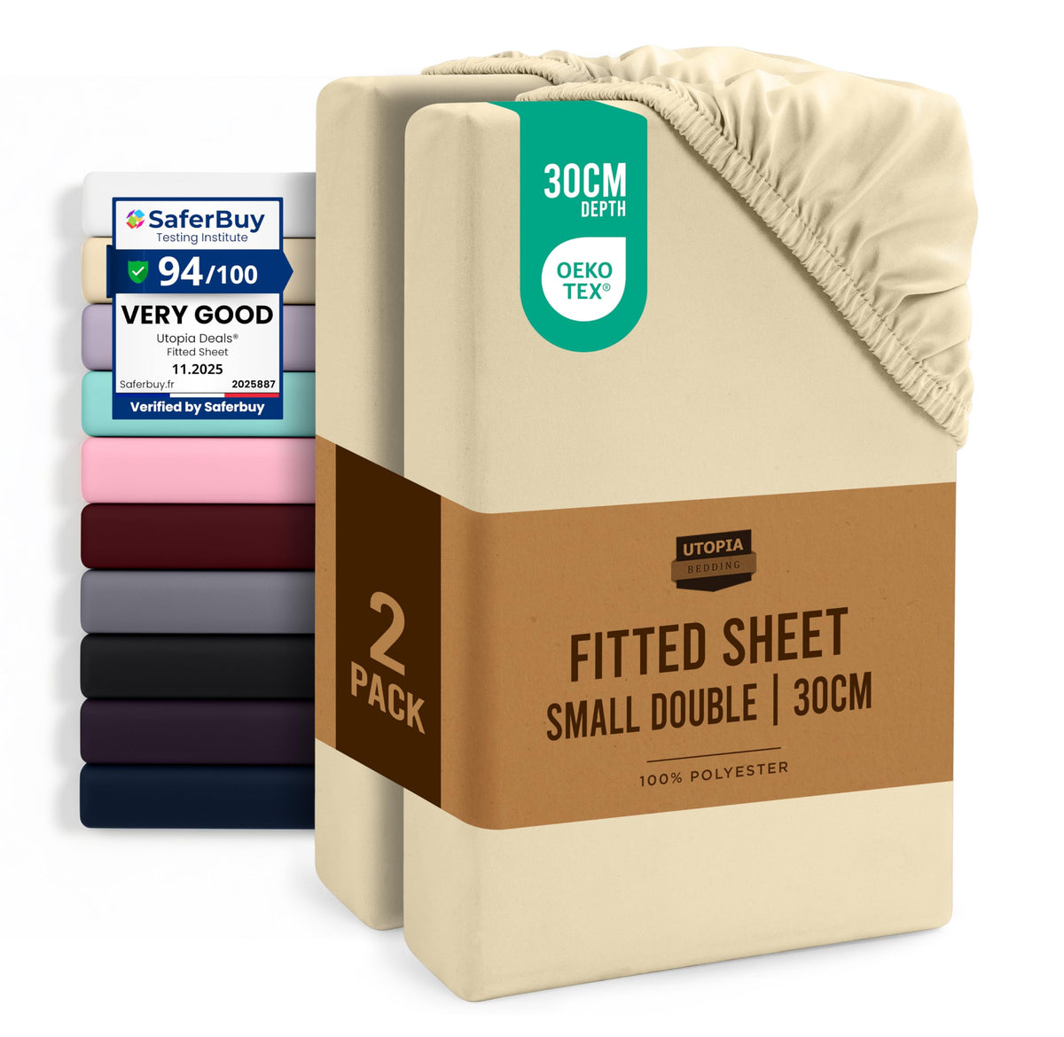 Everyday Soft Fitted Sheet - Multipack
