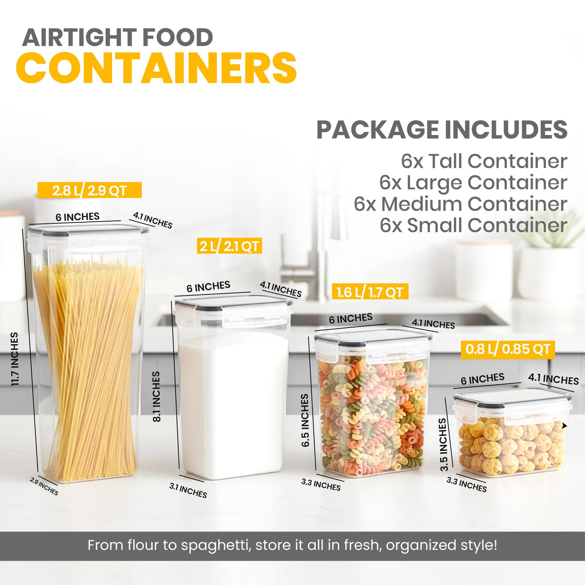 Airtight Pantry Storage Containers