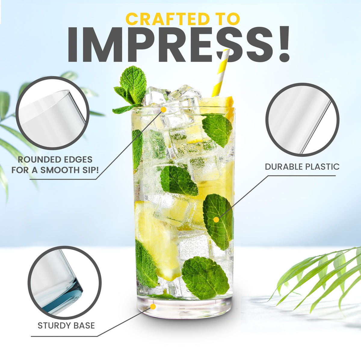 Reusable Plastic Tumblers
