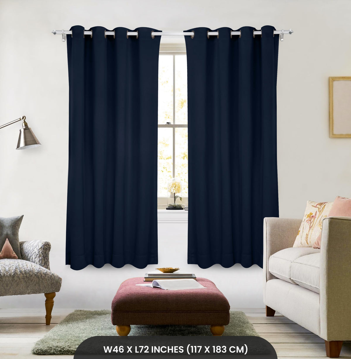 Classic Blackout Eyelet Curtains