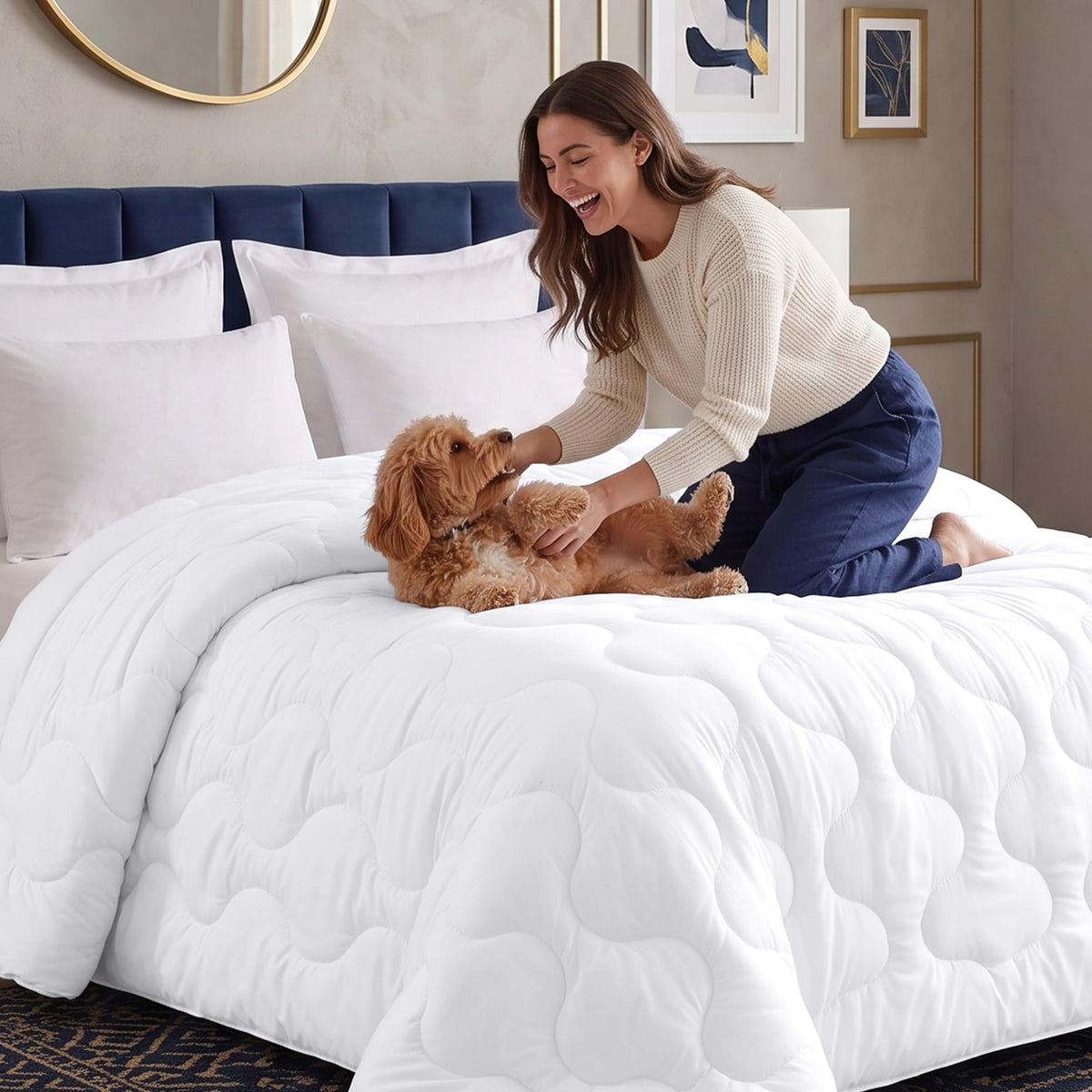 Winter Cloud-Stitched Duvet