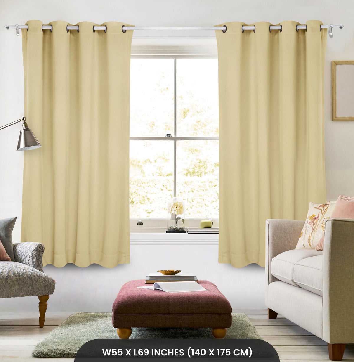 Classic Blackout Eyelet Curtains