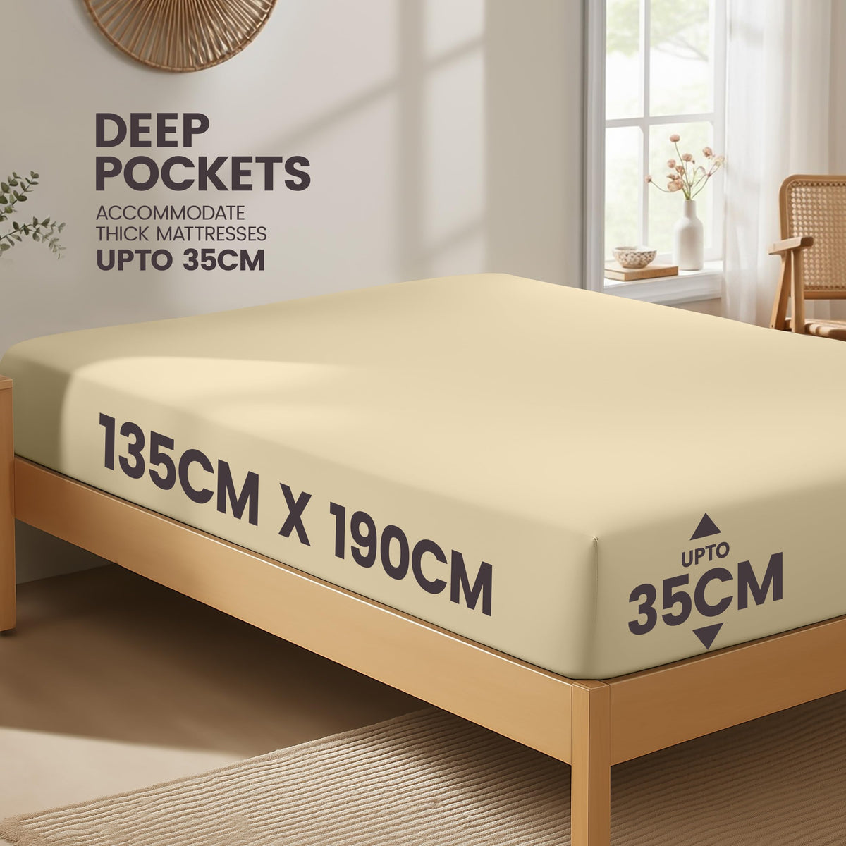 Everyday Soft Deep Fitted Sheet