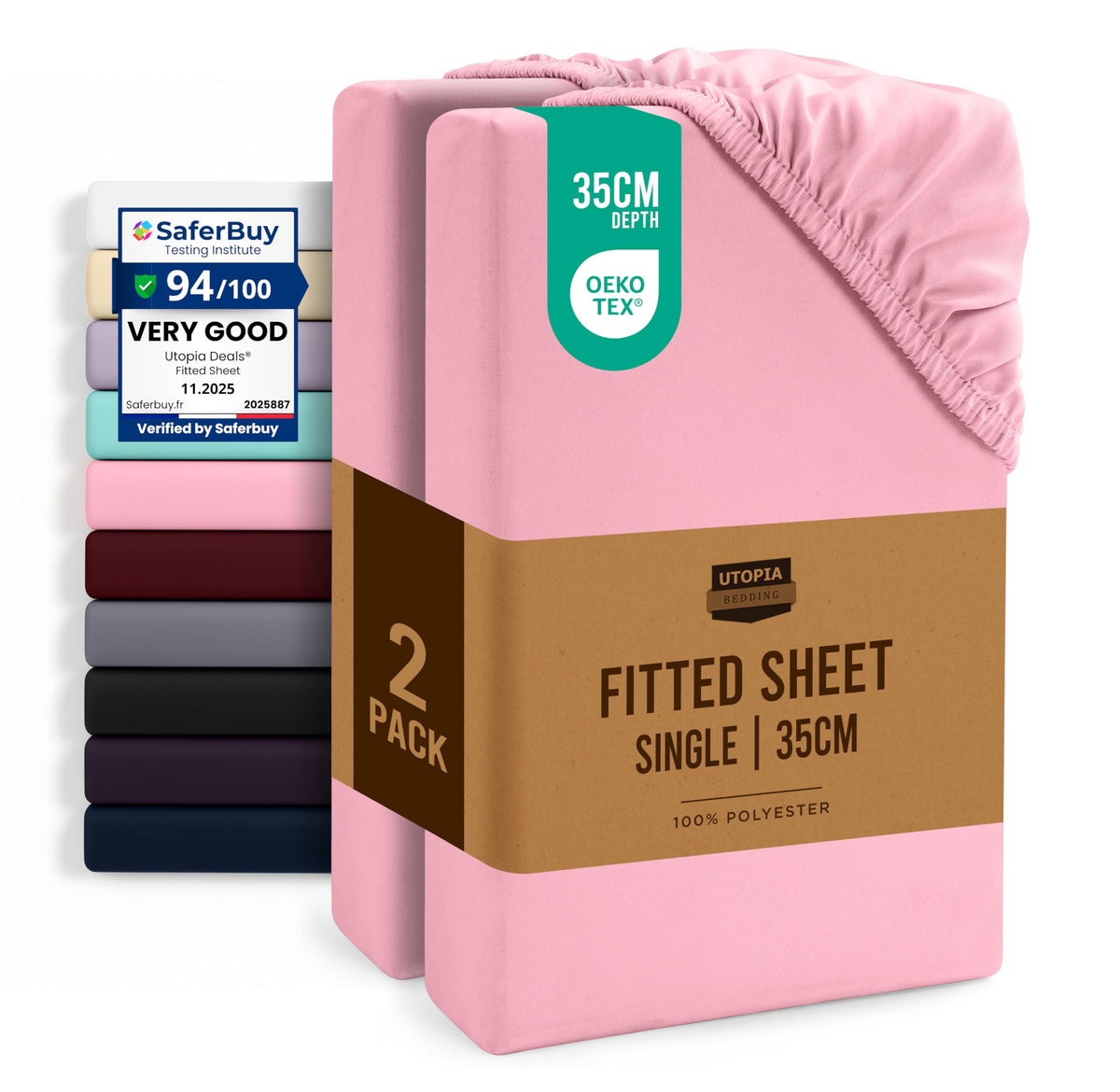 Everyday Soft Fitted Sheet - Multipack