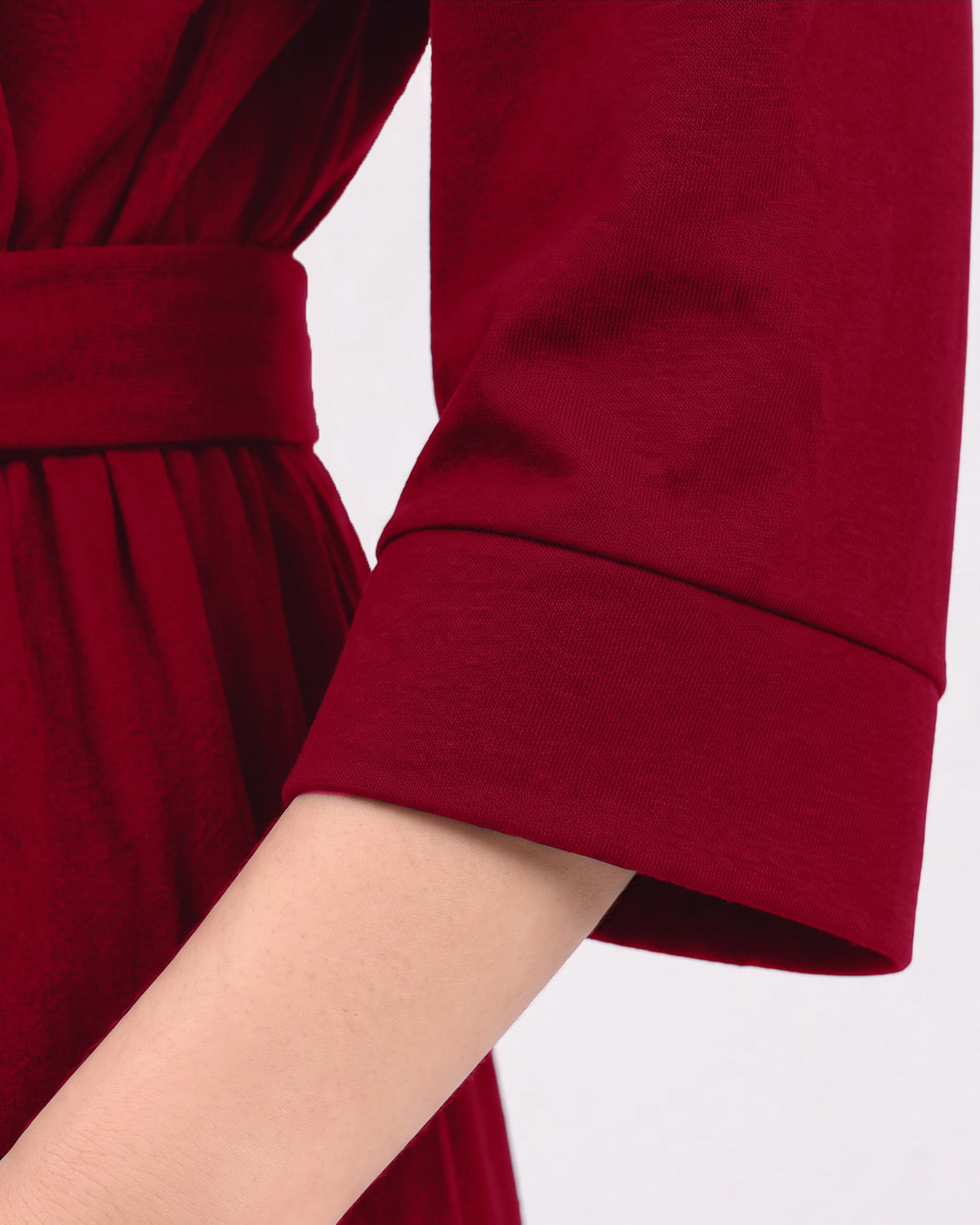 Women's Cotton-Blend Knit Bathrobe