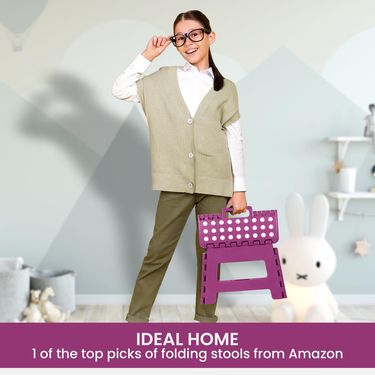 9-Inch Folding Step Stool